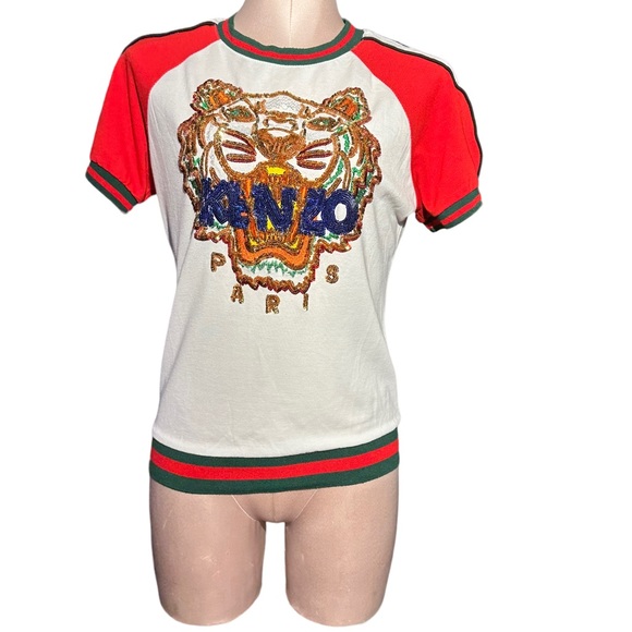 KENZO bling tiger top in size Medium. Absolutely gorgeous. - Picture 2 of 13